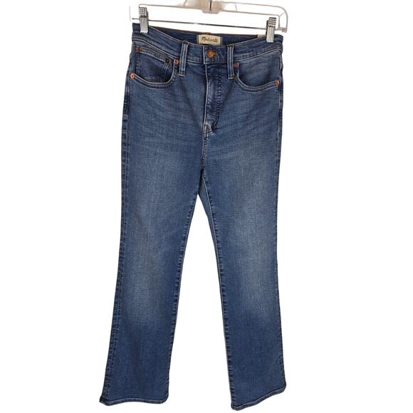 Madewell The Cali Demi-Boot Whiskering Women's Jean's 26 NWT - Picture 1 of 5